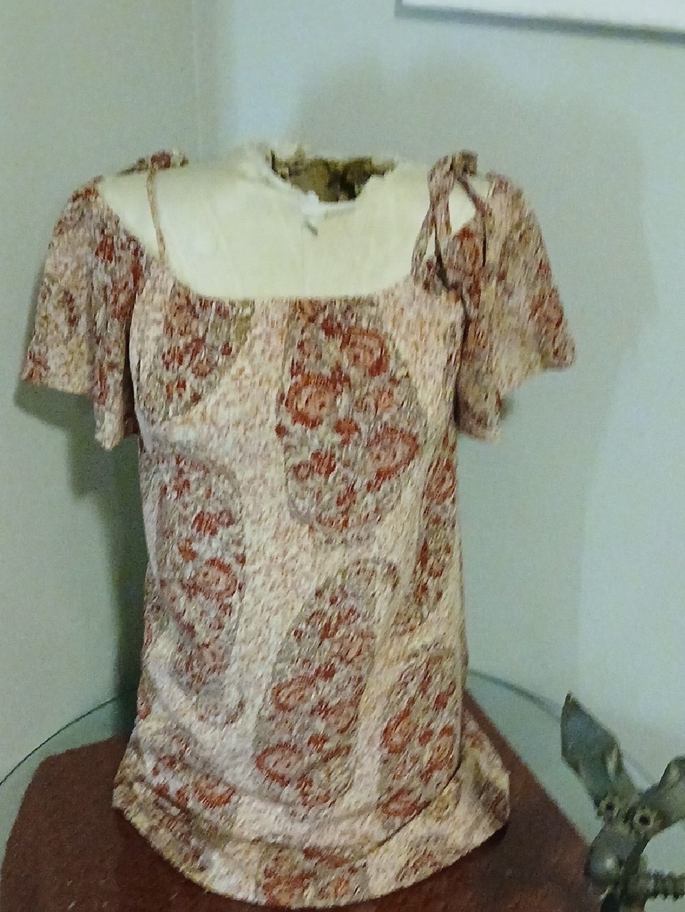 Madewell Cream Blush Paisley Mini Dress